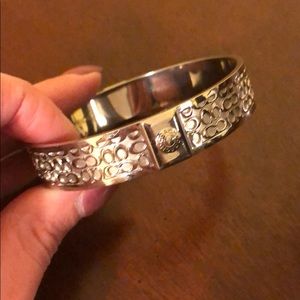 Coach bangle silver